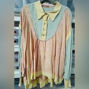 Oli & Hali Pastel Patchwork Blouse